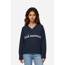 Maglione Bitch Innamorata Blue