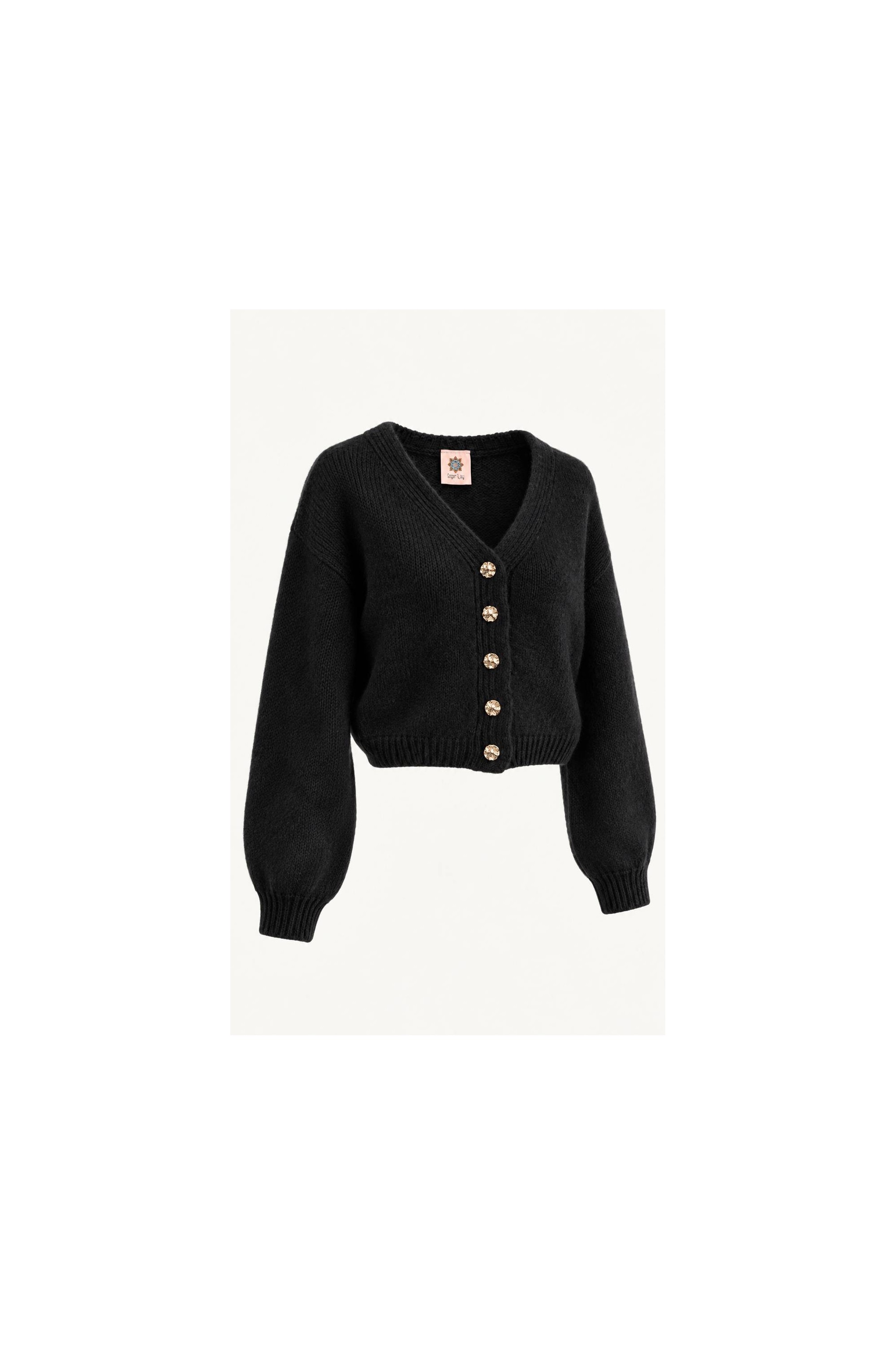 Cardigan Croppy Black 2